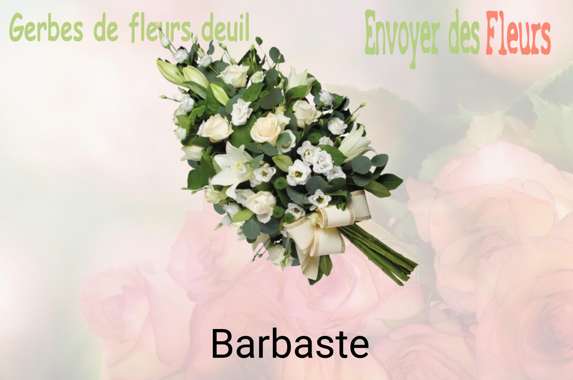 Gerbe de fleurs de deuil livrée à Barbaste